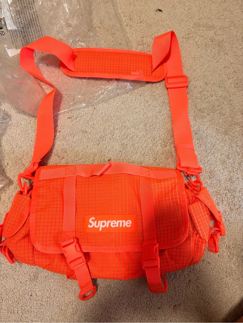 Supreme mini Duffel SS24 orange